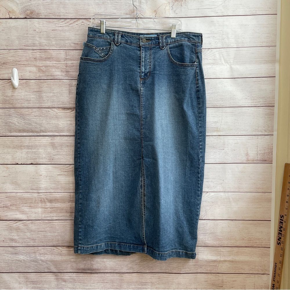VINTAGE DUPLEX BY TYTE DENIM MAXI‎ SKIRT